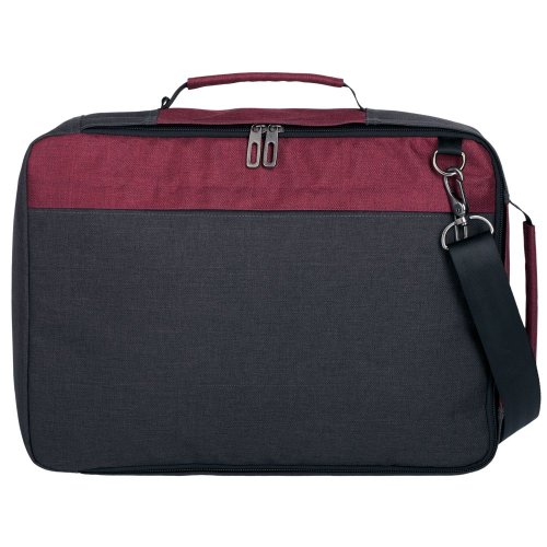 Рюкзак для ноутбука 2 в 1 twoFold, серый с бордовым