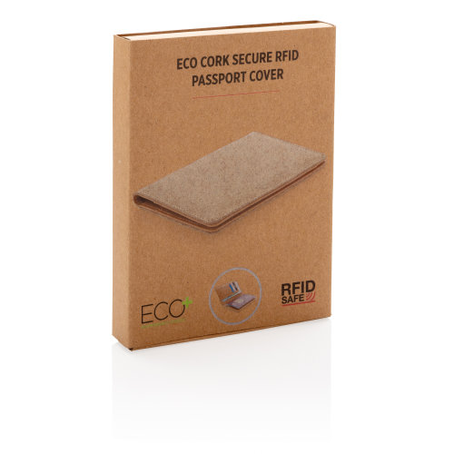 Эко-обложка для паспорта Cork  с RFID защитой