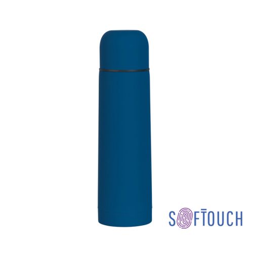 Термос "Крит" 500 мл, покрытие soft touch, синий