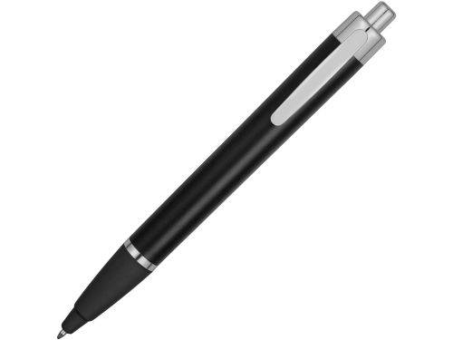 Ручка пластиковая шариковая Glow с подсветкой, черный/серебристый
