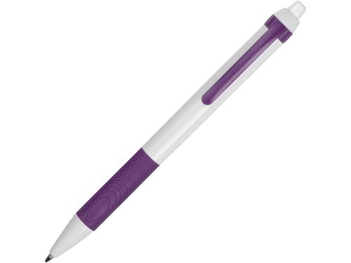 Ручка пластиковая шариковая Centric, белый/фиолетовый