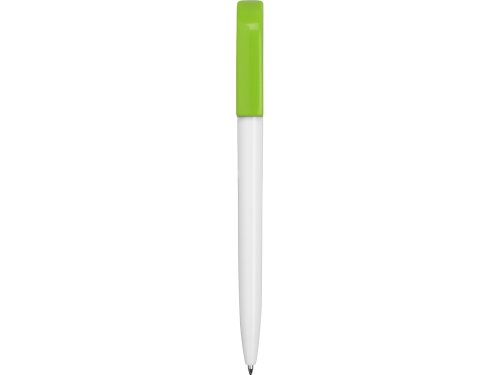 Ручка пластиковая шариковая Миллениум Color CLP, белый/зеленое яблоко