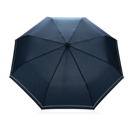 Компактный зонт Impact из RPET AWARE™ со светоотражающей полосой, d96 см 