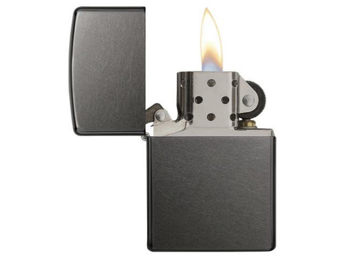 Зажигалка ZIPPO Classic с покрытием Gray Dusk , латунь/сталь, серая, матовая, 38x13x57 мм