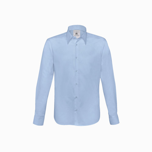 Рубашка с длинным рукавом London, размер XL , корпоративный голубой