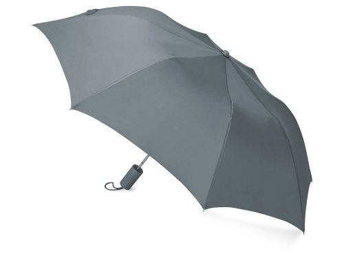 Зонт складной Tulsa, полуавтоматический, 2 сложения, с чехлом, серый