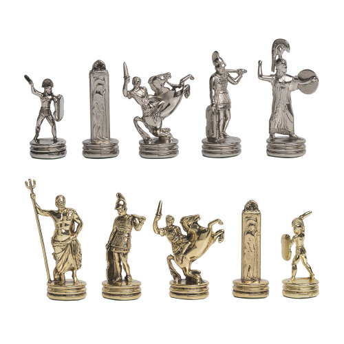 Шахматы "Греческие боги", золотистый