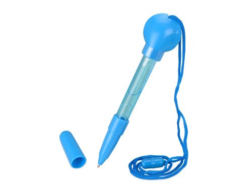 Ручка шариковая с емкостью для мыльных пузырей, синий (Р)
