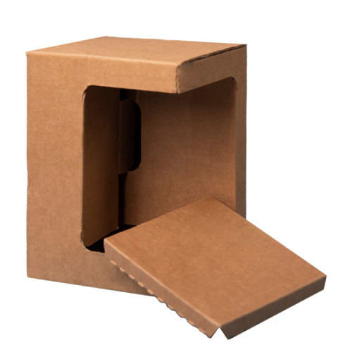Коробка для кружки 26700, размер 11,9х8,6х15,2 см, микрогофрокартон, коричневый (коричневый)