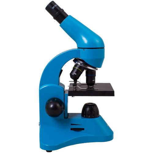 Монокулярный микроскоп Rainbow 50L с набором для опытов, голубой