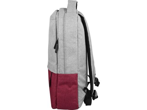 Рюкзак Fiji с отделением для ноутбука, серый/бордовый 208C