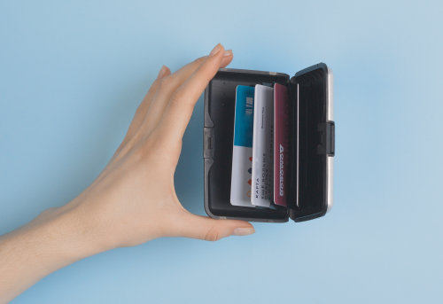 Футляр "Trust" для банковских карт и визиток с RFID - защитой, серебристый
