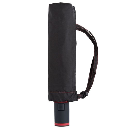 Зонт складной AOC Mini с цветными спицами, красный