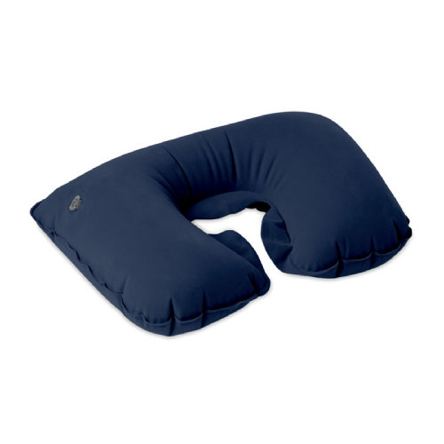 Подушка надувная в чехле (синий)