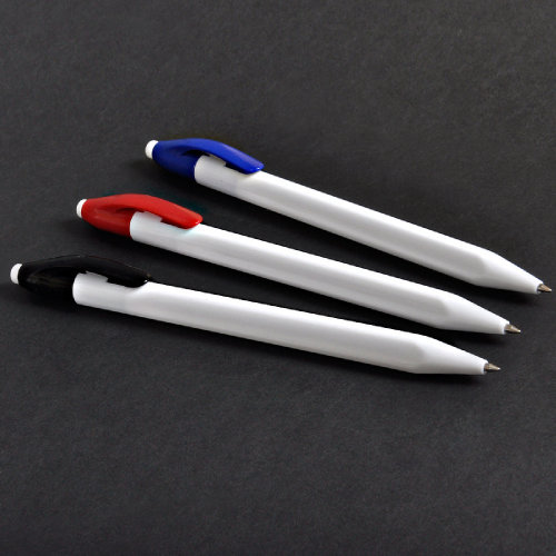 Ручка шариковая N1 (белый, черный)