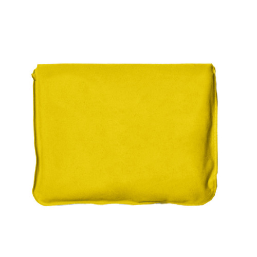 Подушка ROAD  надувная дорожная в футляре; желтый; 43,5х27,5 см; твил; шелкография (желтый)