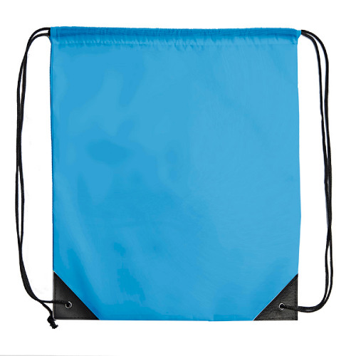 Рюкзак мешок с укреплёнными уголками BY DAY, голубой, 35*41 см, полиэстер 210D (голубой)