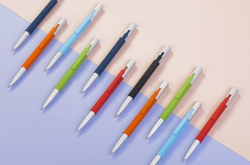 Ручка шариковая "Clas", покрытие soft touch, голубой