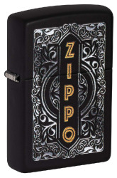 Зажигалка ZIPPO Classic с покрытием Black Matte, латунь/сталь, черная, 38x13x57 мм