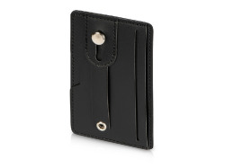 Картхолдер для телефона с держателем и защитой RFID Lokky, черный