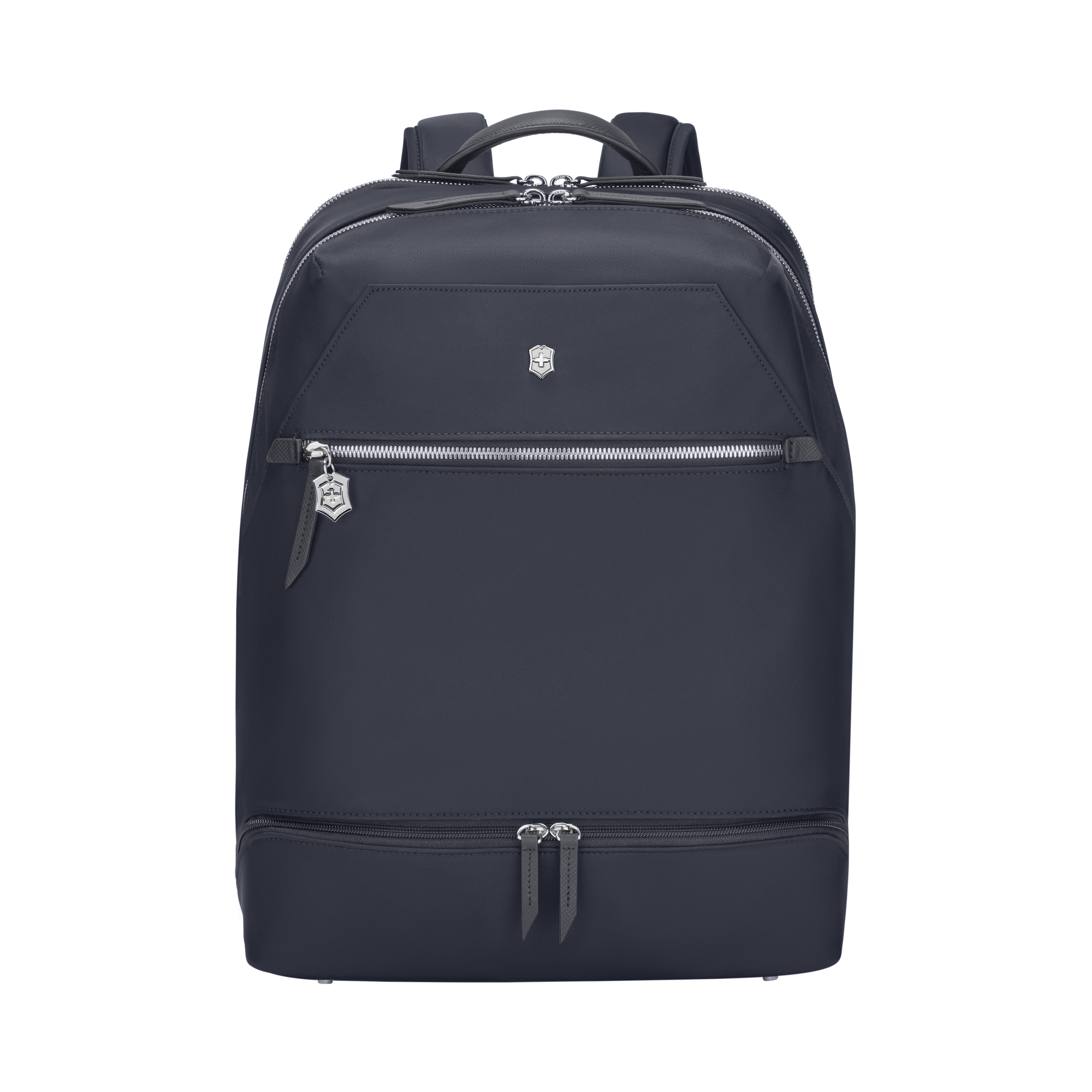 Рюкзак VICTORINOX Victoria Signature Deluxe Backpack, синий, нейлон/кожа, 32x18x39 см