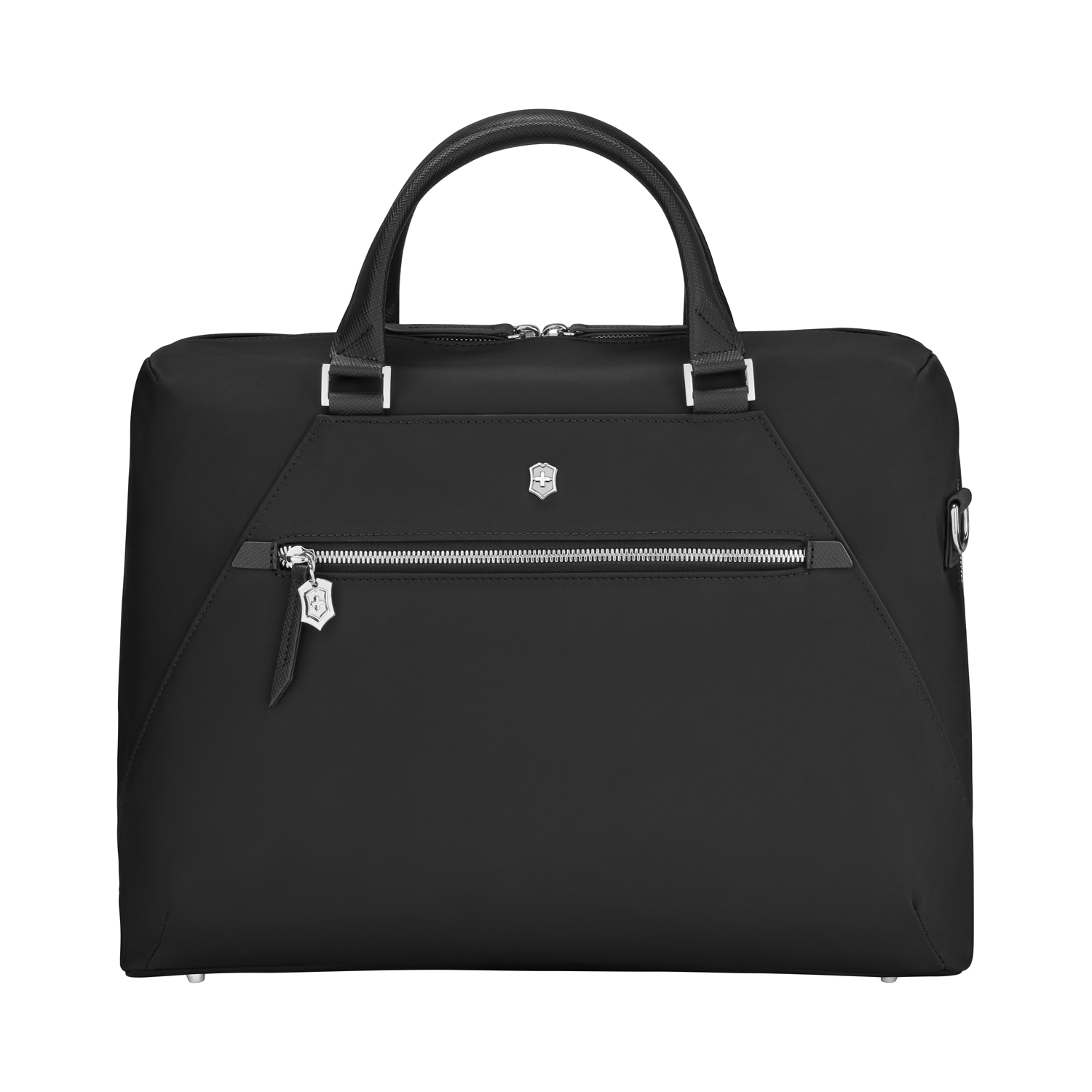 Портфель VICTORINOX Victoria Signature Briefcase, черный, нейлон/кожа, 42x13x30 см, 13 л