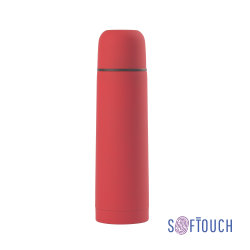 Термос "Крит" 500 мл, покрытие soft touch, красный