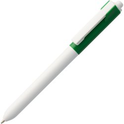 Ручка шариковая Hint Special, белая с зеленым
