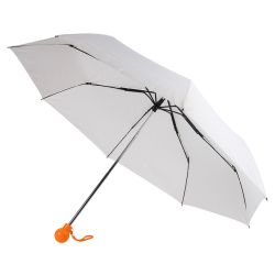 Зонт складной FANTASIA, механический (белый, оранжевый)
