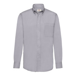 Рубашка мужская LONG SLEEVE OXFORD SHIRT 135 (серый)